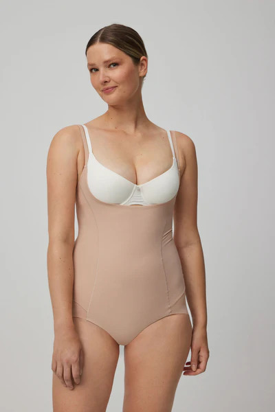 Боди корректирующее (Телесный, 2XL)