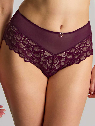 Allure Deep Brief (Plum, 2XL)