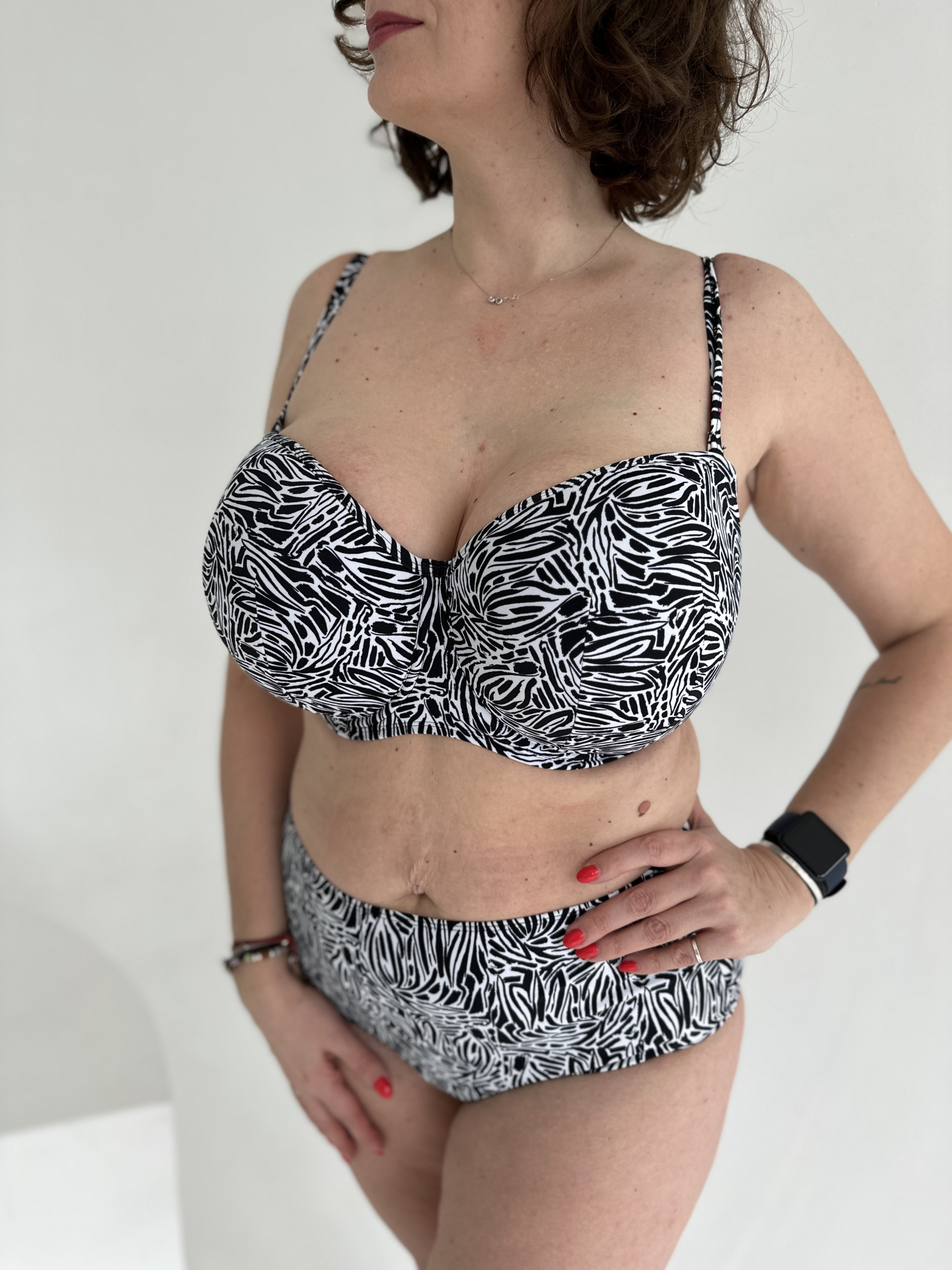 Sundown Bandeau Bikini (Black, 75HH)